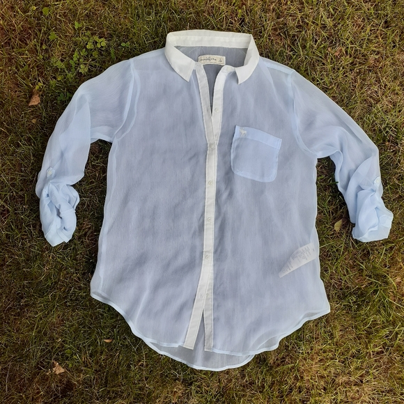 Abercrombie & Fitch Tops - A&F sheer button down shirt